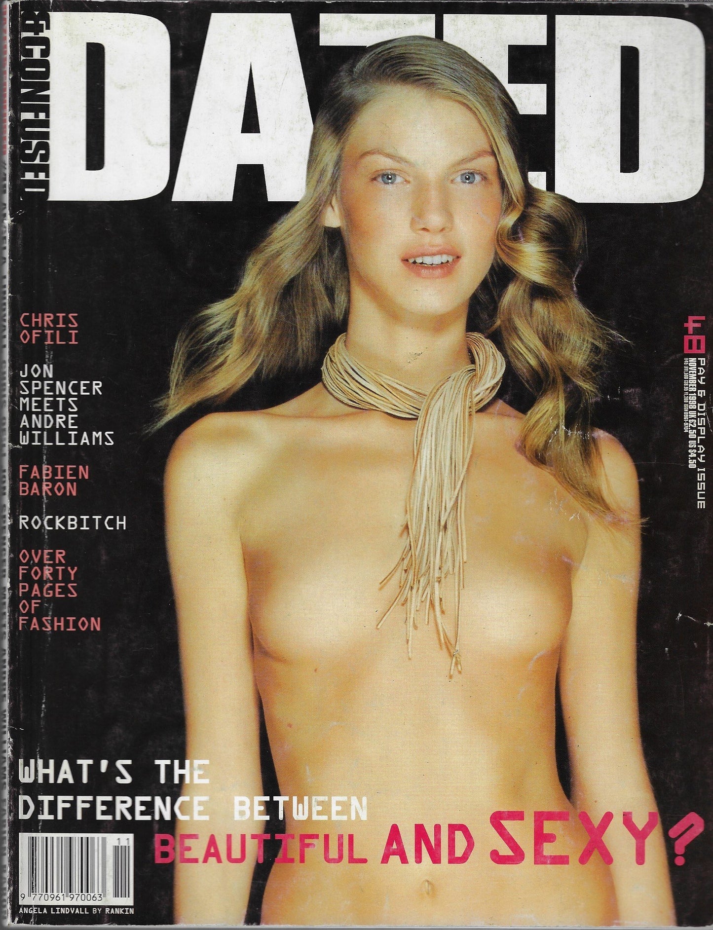 Dazed & Confused Magazine 1998 - Angela Lindvall