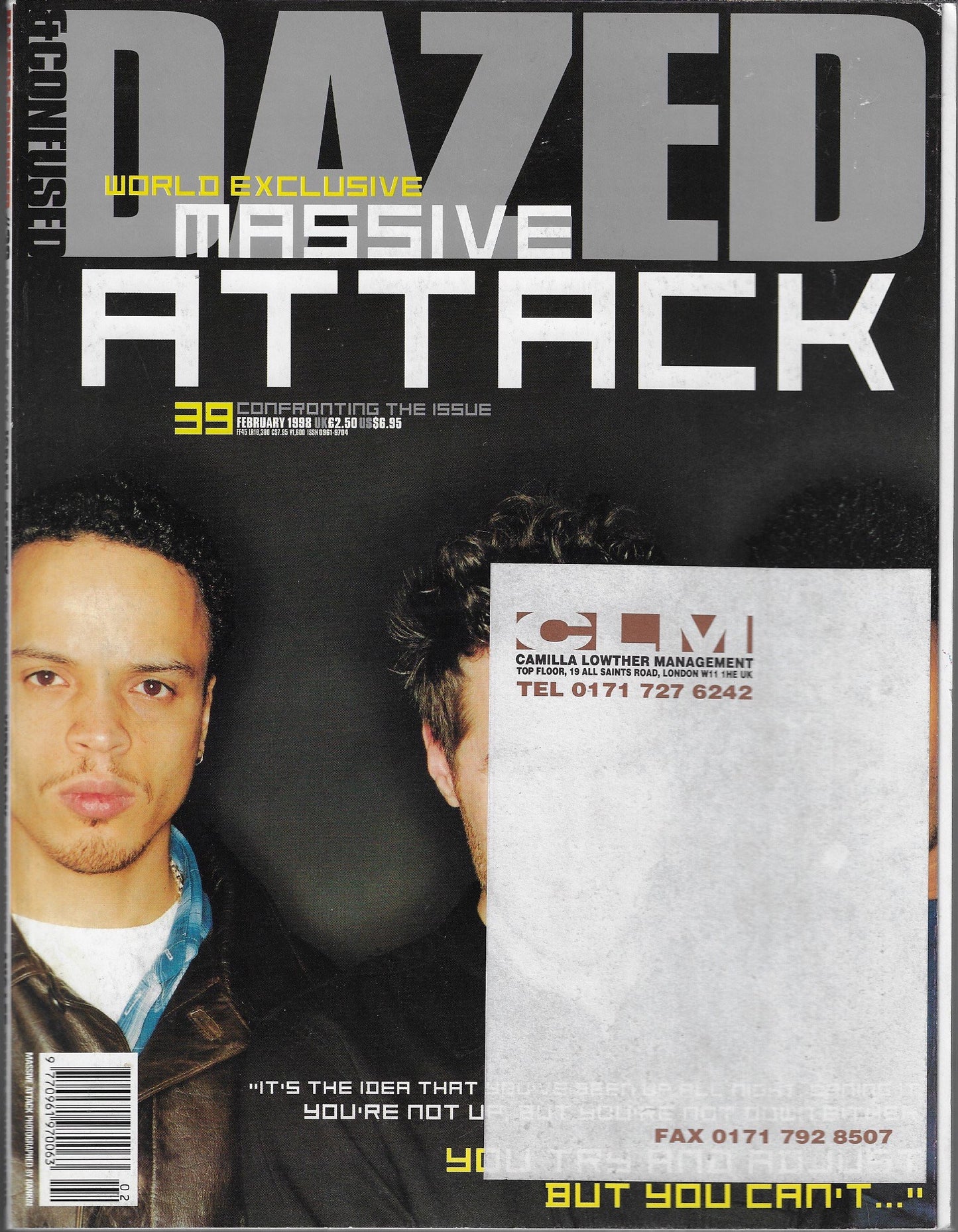 Dazed & Confused Magazine 1998 - Massive Attack