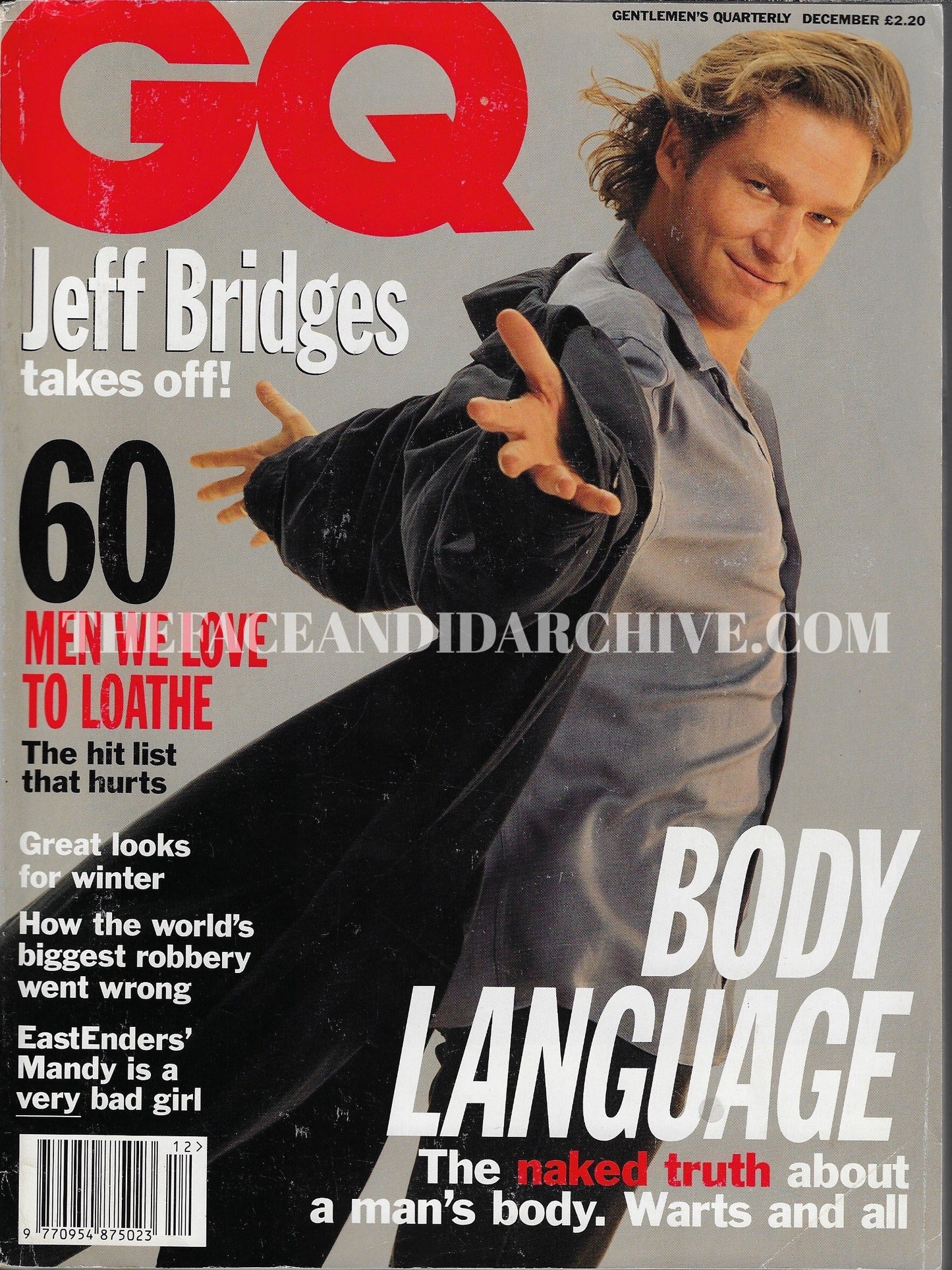 GQ Magazine December 1993 - Jeff Bridges