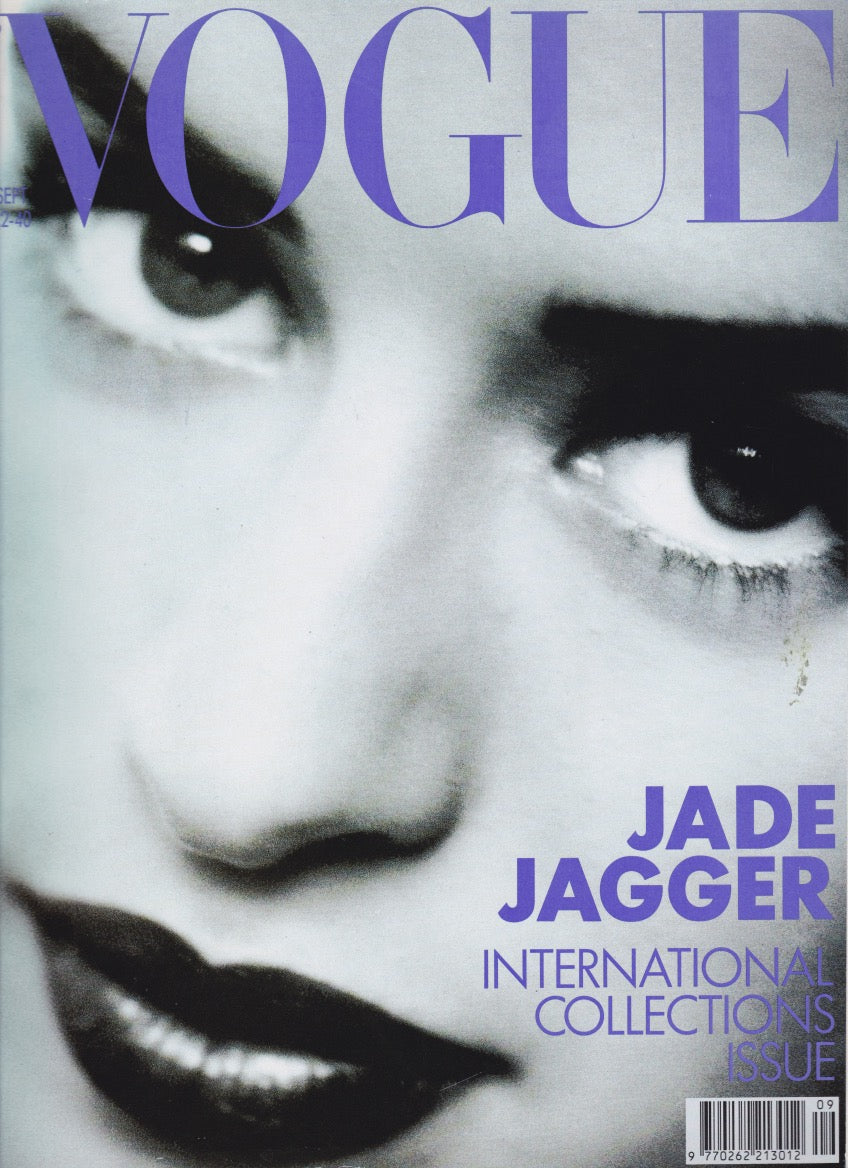 Vogue Magazine September 1990 - Jade Jagger