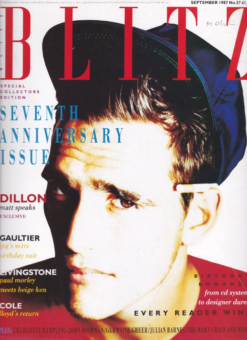 Blitz Magazine 1987 - Matt Dillon
