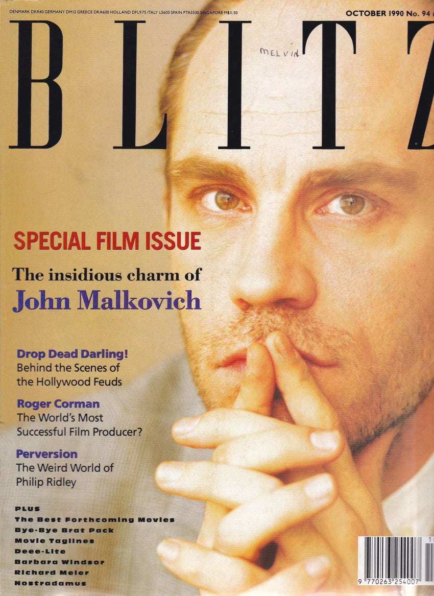 Blitz Magazine 1990 - John Malkovich