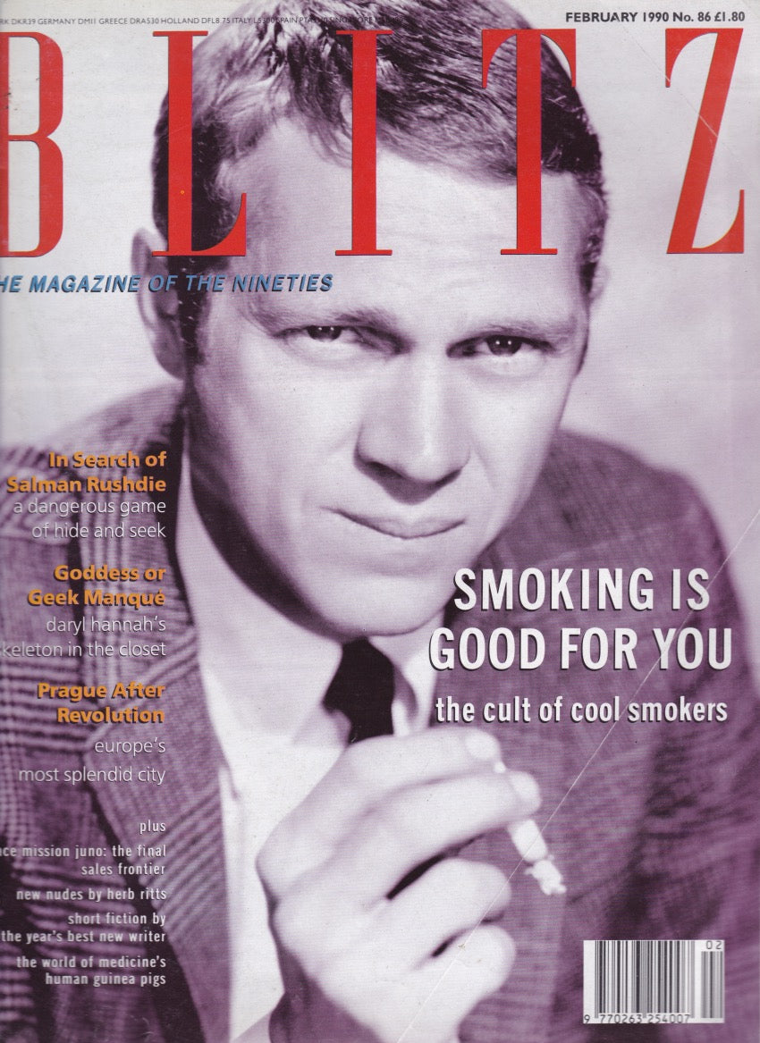 Blitz Magazine 1990 - Steve McQueen