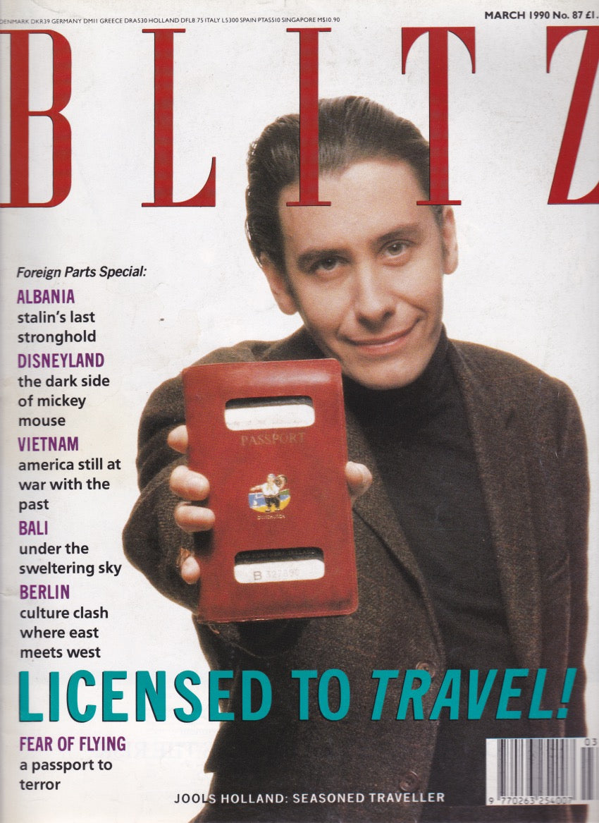 Blitz Magazine 1990 - Jools Holland