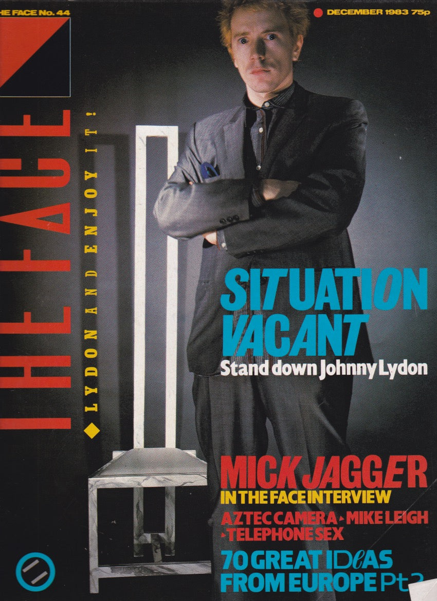 The Face Magazine 1983 - John Lydon