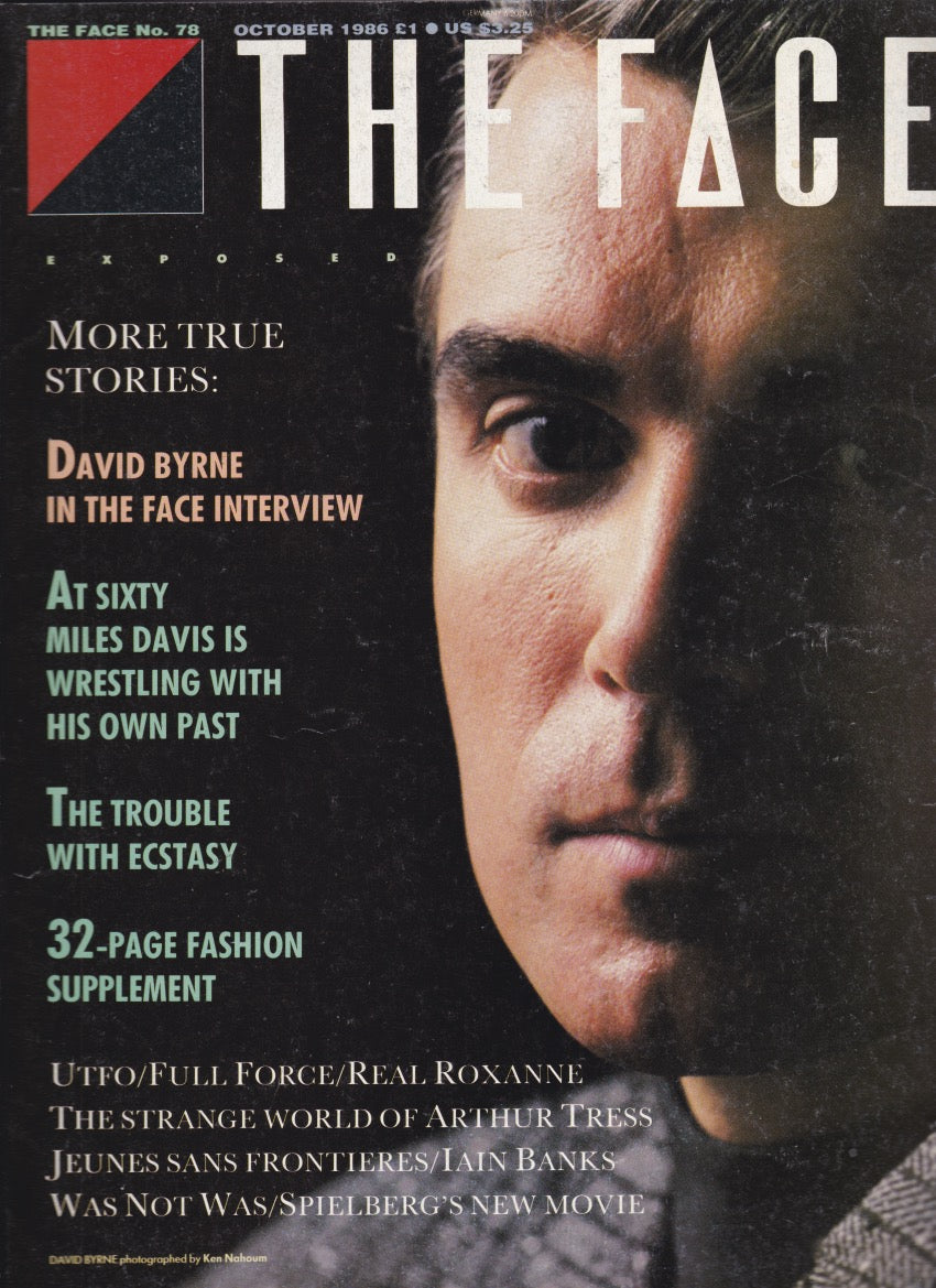The Face Magazine 1986 - David Byrne