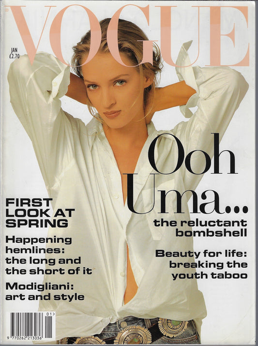 Vogue Magazine January 1994 - Uma Thurman