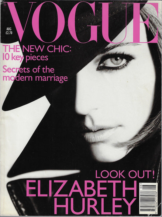 Vogue Magazine August 1995 - Elizabeth Hurley