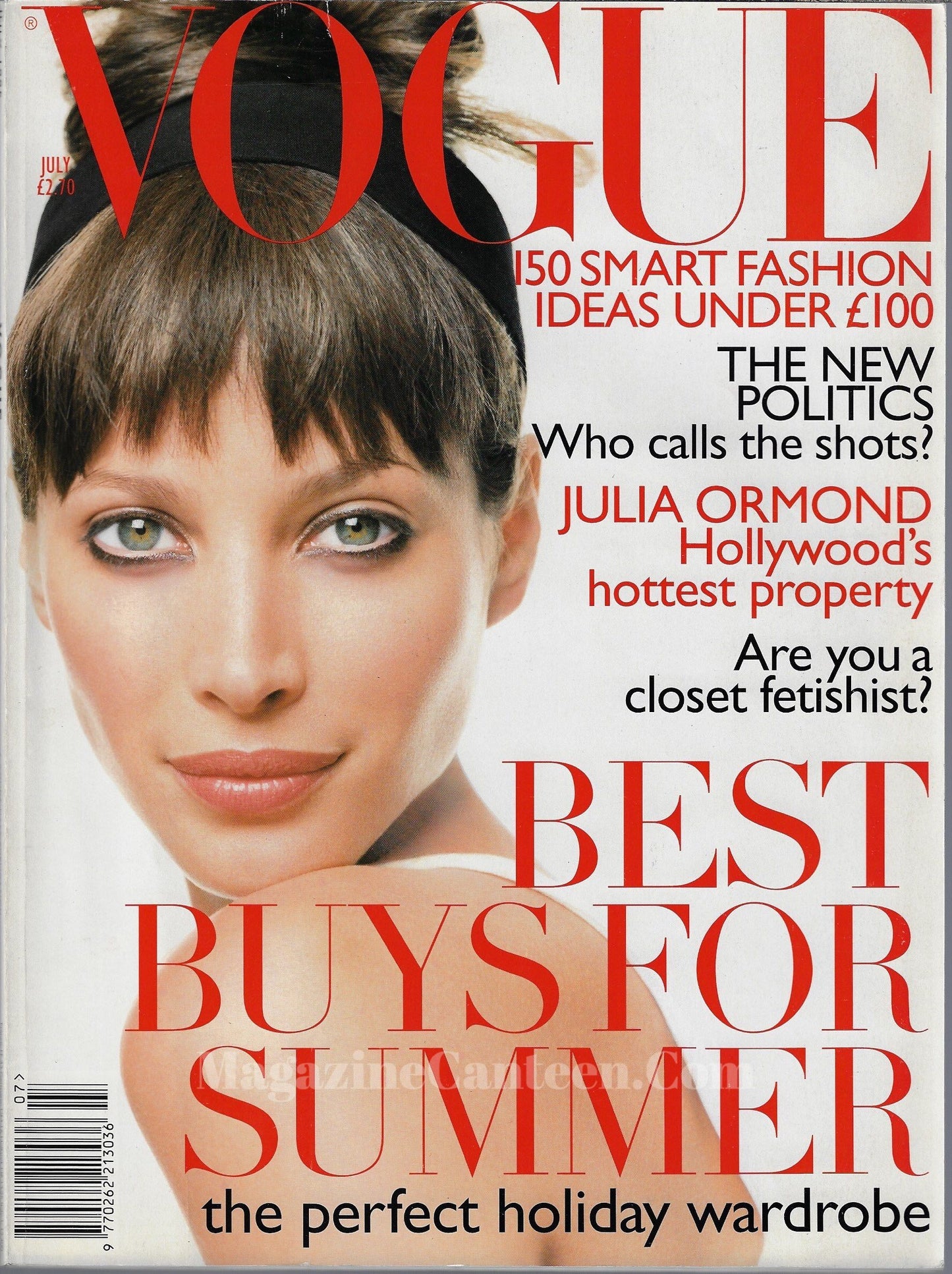 Vogue Magazine July 1995 - Christy Turlington
