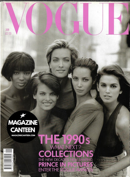 Vogue Magazine January 1990 - The Supermodels C