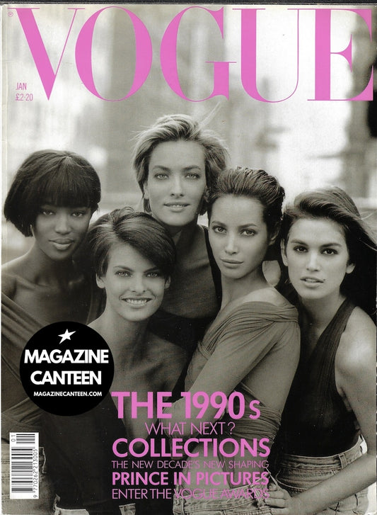 Vogue Magazine January 1990 - The Supermodels C