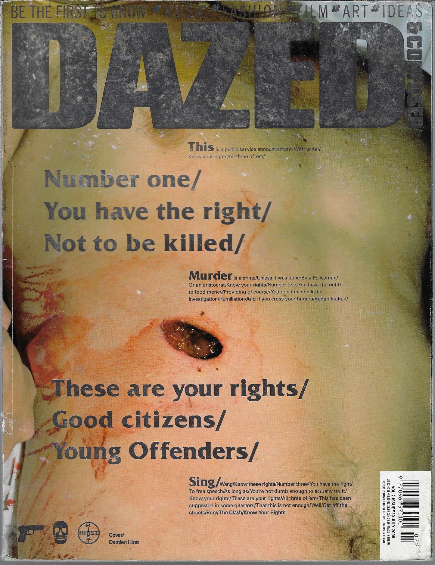 Dazed & Confused Magazine 2006 - Damien Hirst