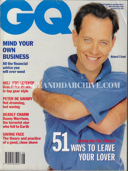 GQ Magazine August 1991 - Richard E Grant