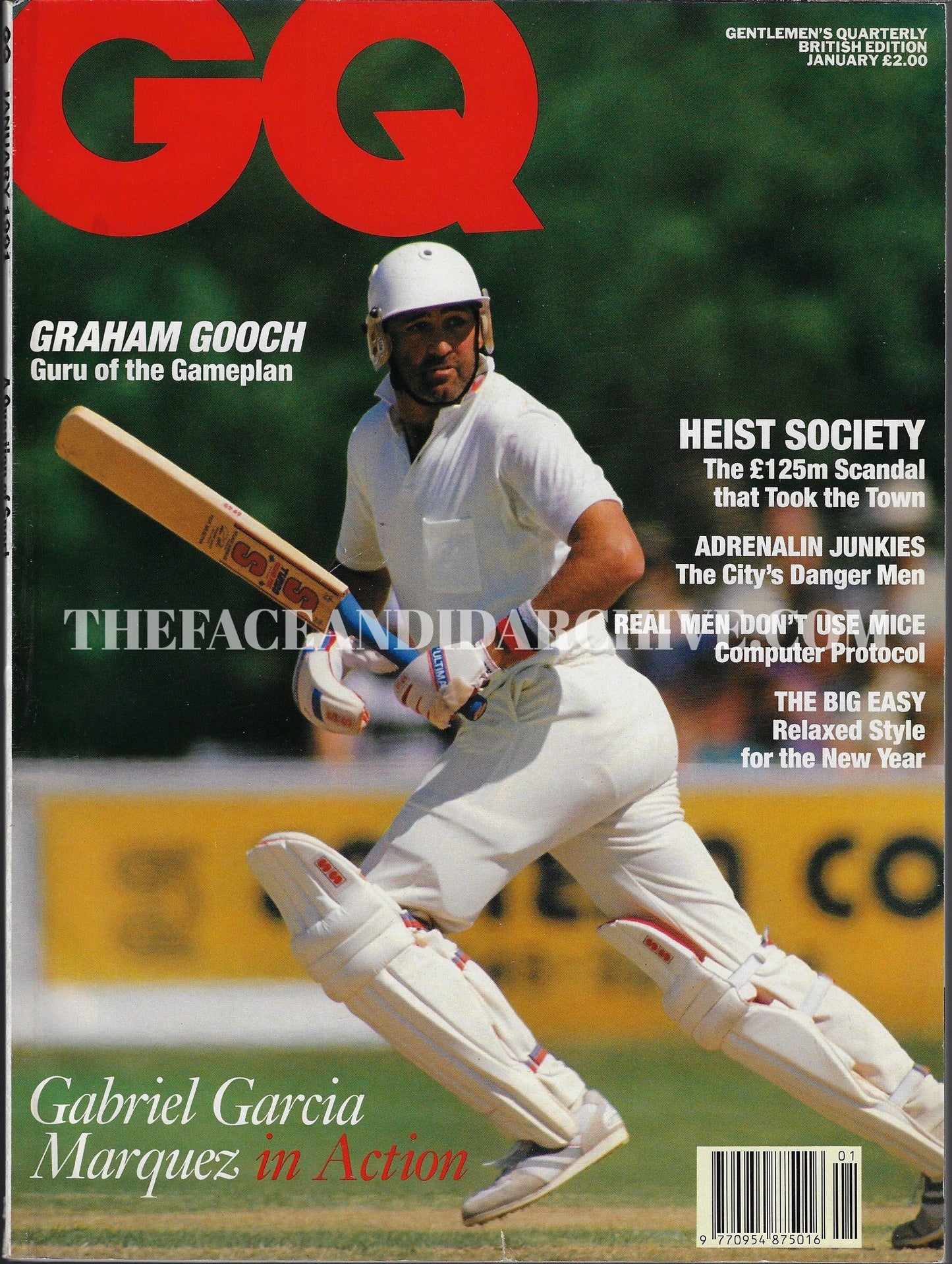 GQ Magazine January 1991 - Graham Gooch
