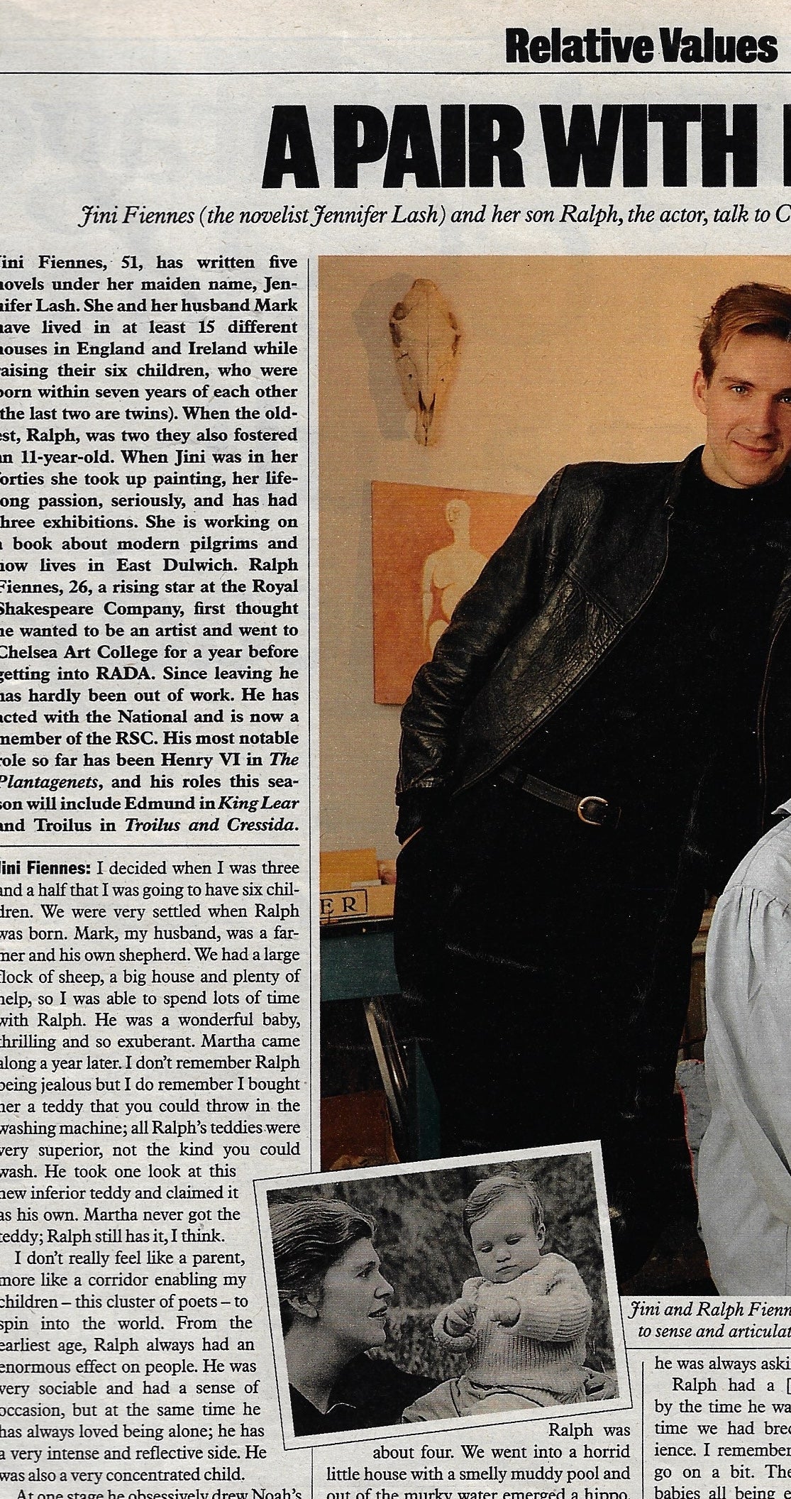 S Times Magazine - Ralph Fiennes Relative