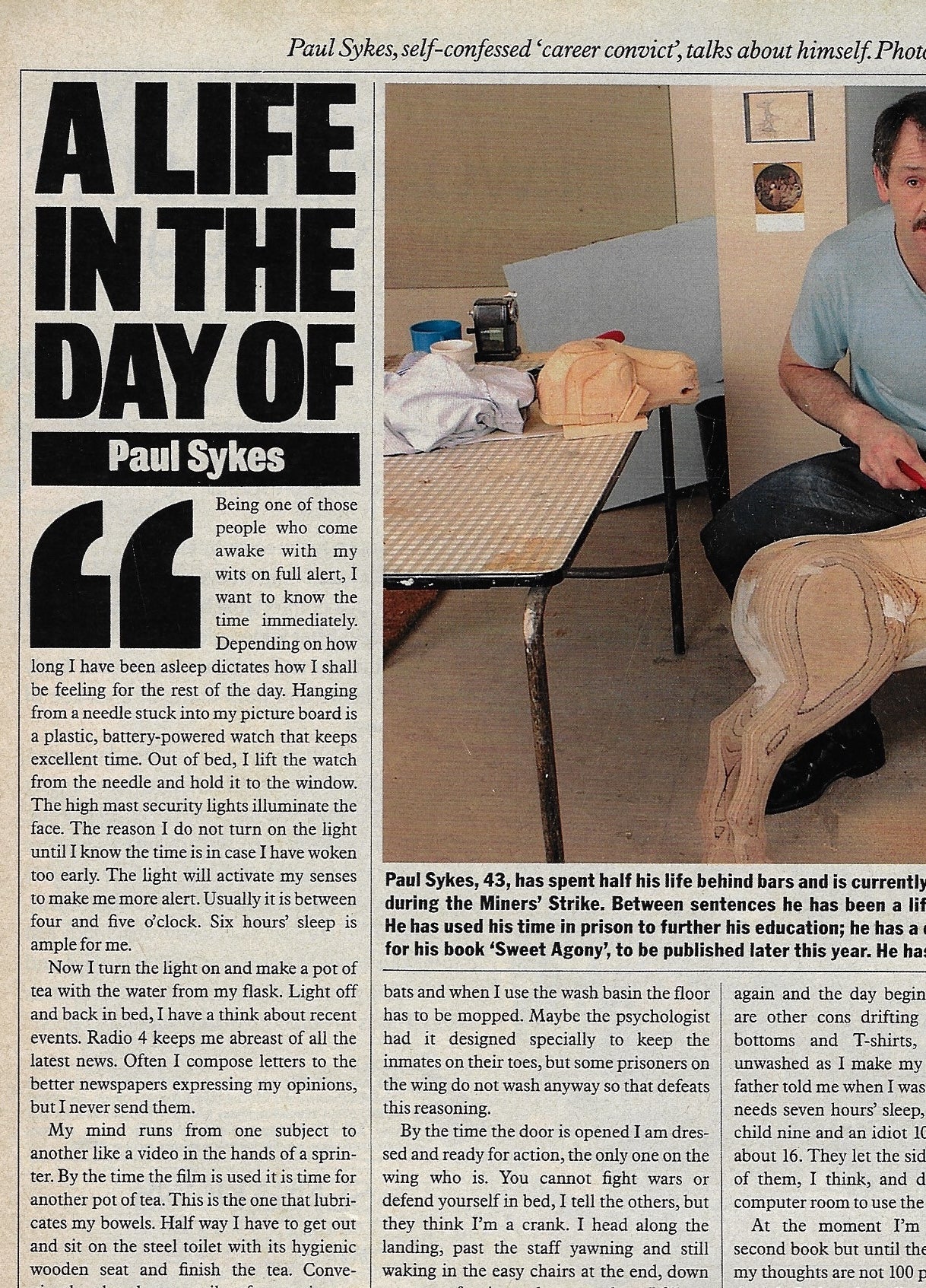 S Times Magazine - Boxer Convict Paul Sykes Life Day