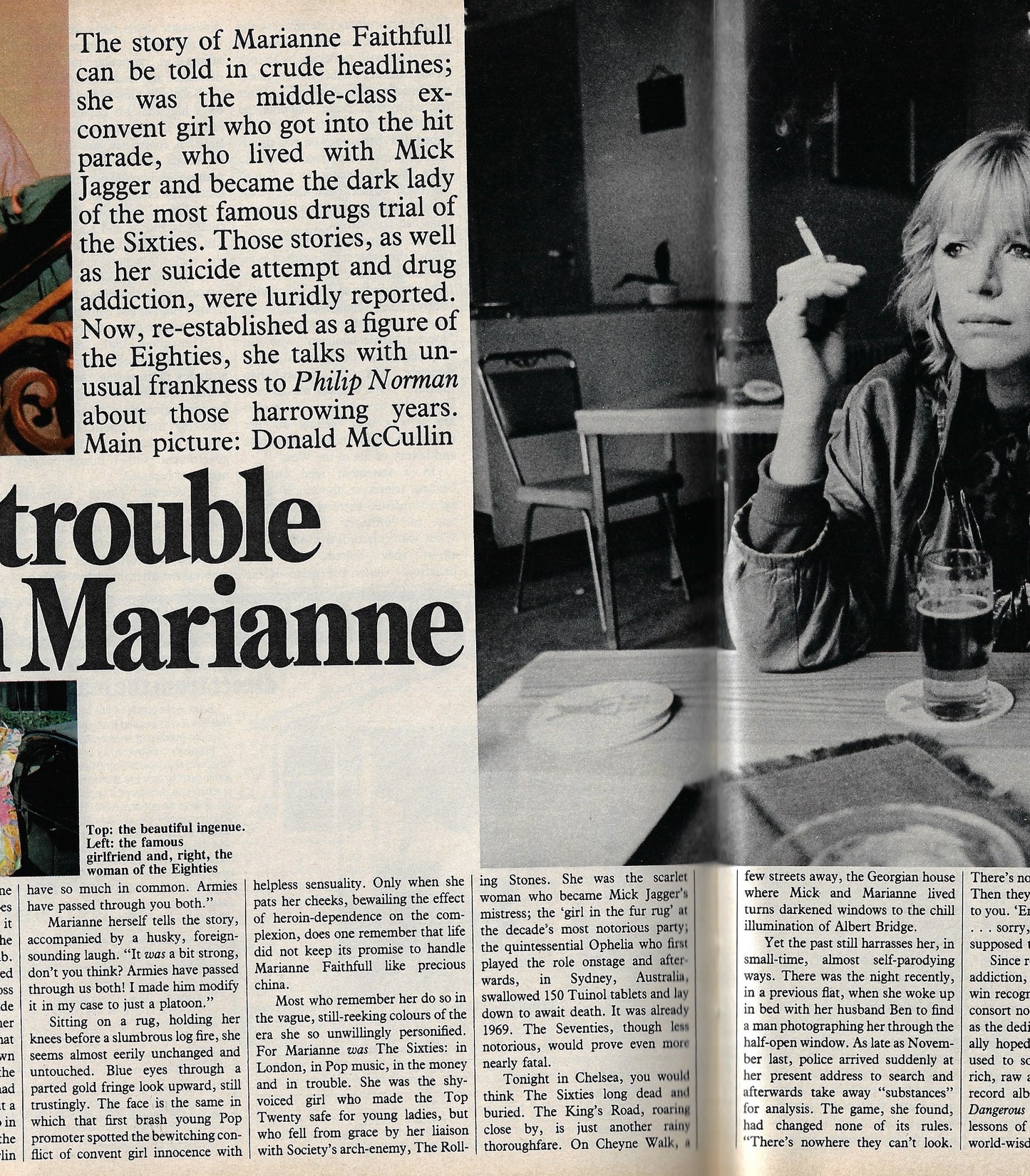 S Times Magazine - Marianne Faithfull Don McCullin