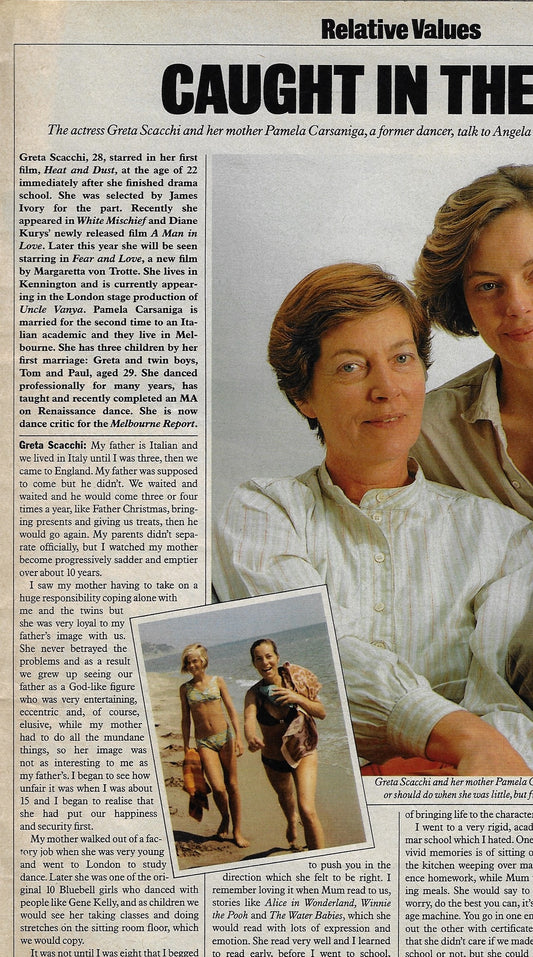 S Times Magazine - Greta Scacchi Relative