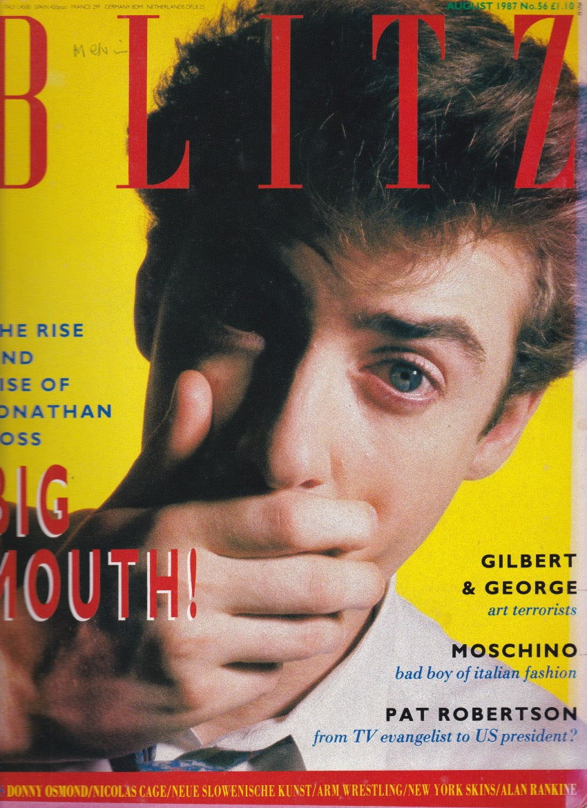 Blitz Rss Face Blitz Magazine 1987 - Jonathan Ross – The Face & I-D Archive