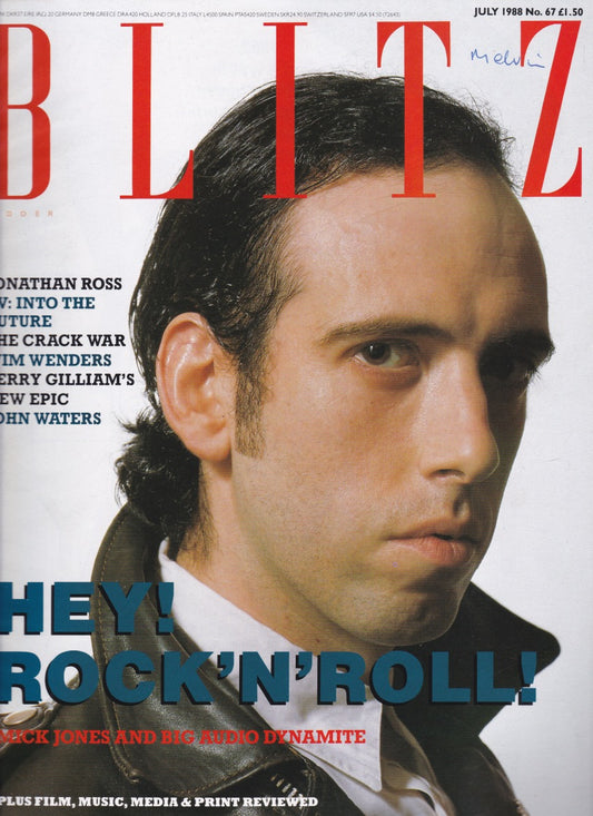 Blitz Magazine 1988 - Mick Jones