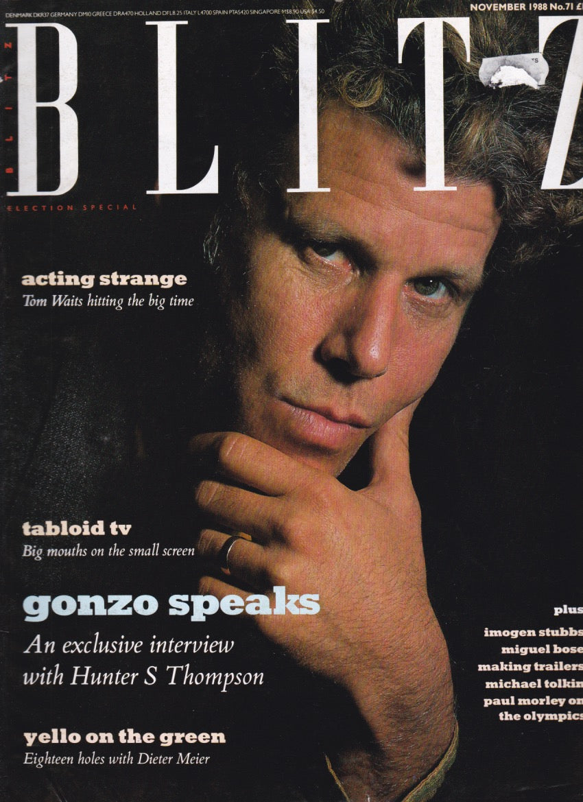 Blitz Magazine 1988 - Tom Waits