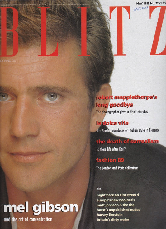 Blitz Magazine 1989 - Mel Gibson