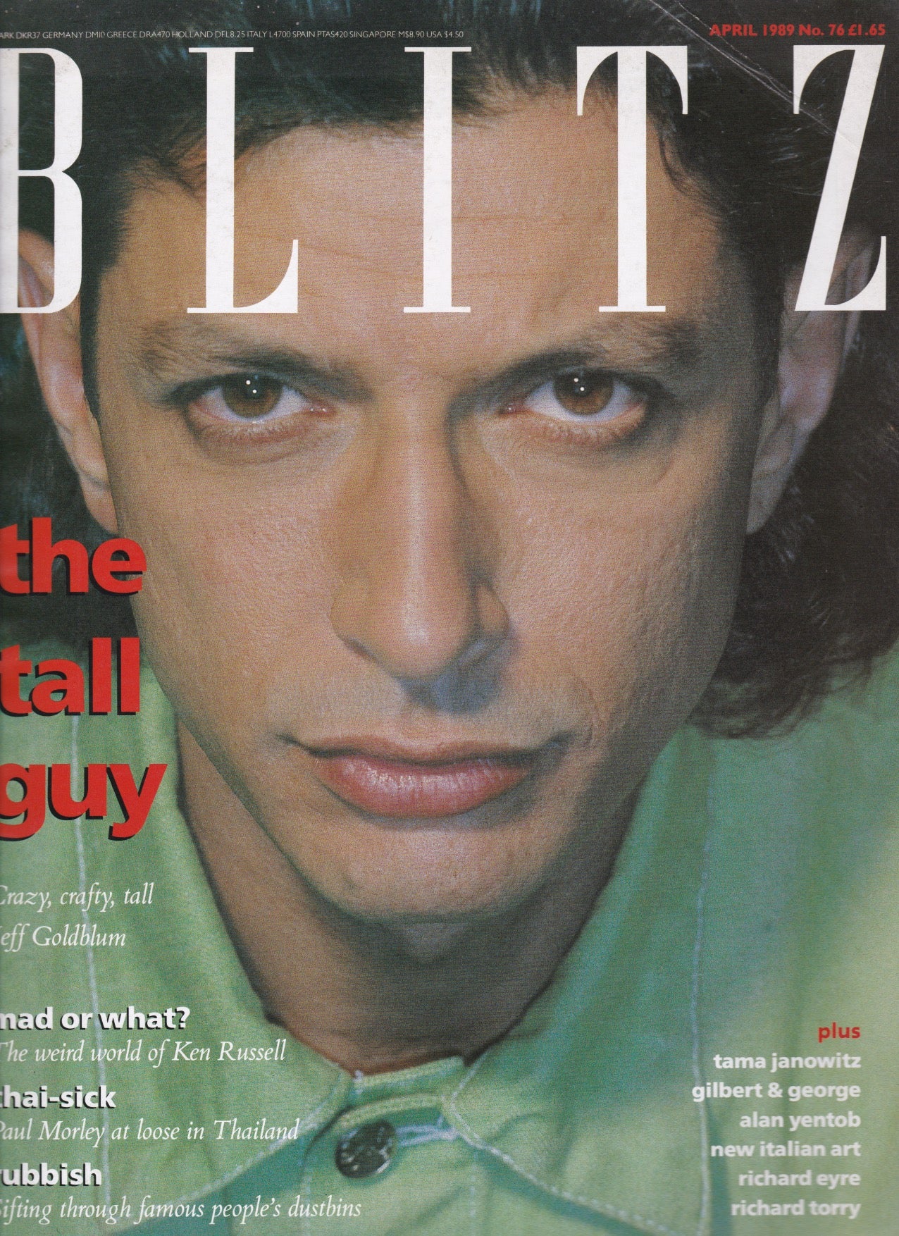 Blitz Magazine 1989 - Jeff Goldblum