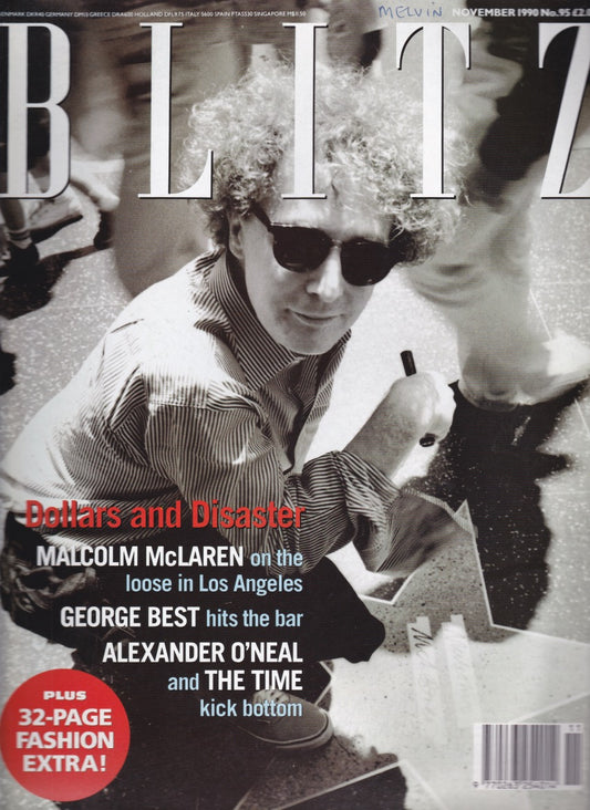 Blitz Magazine 1990 - Malcolm McLaren