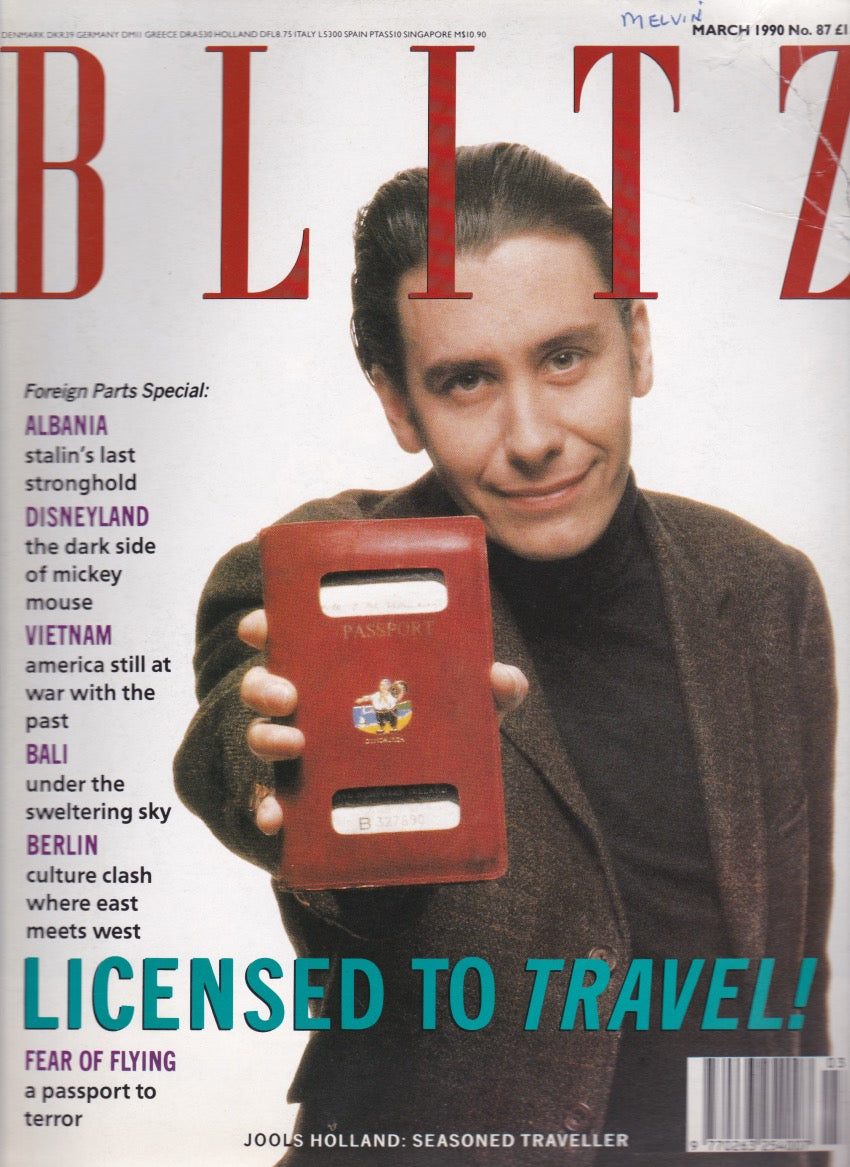 Blitz Magazine 1990 - Jools Holland