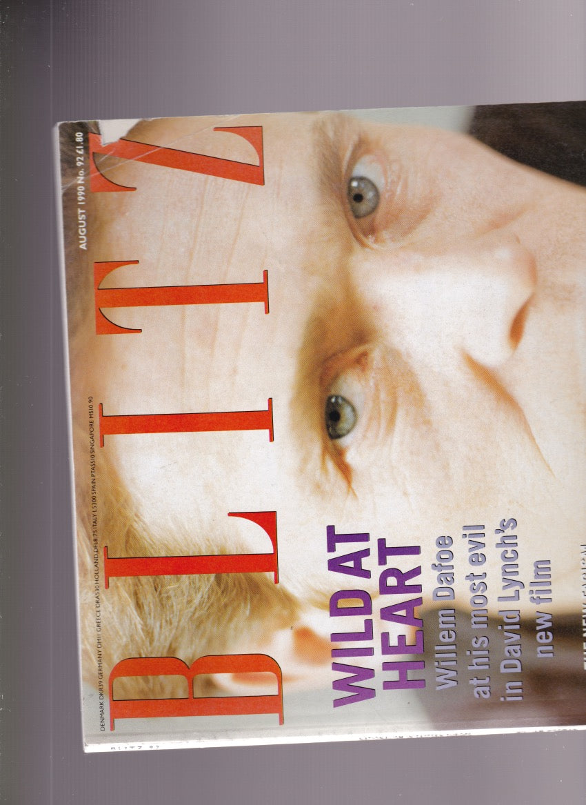 Blitz Magazine 1990 - Willem Dafoe