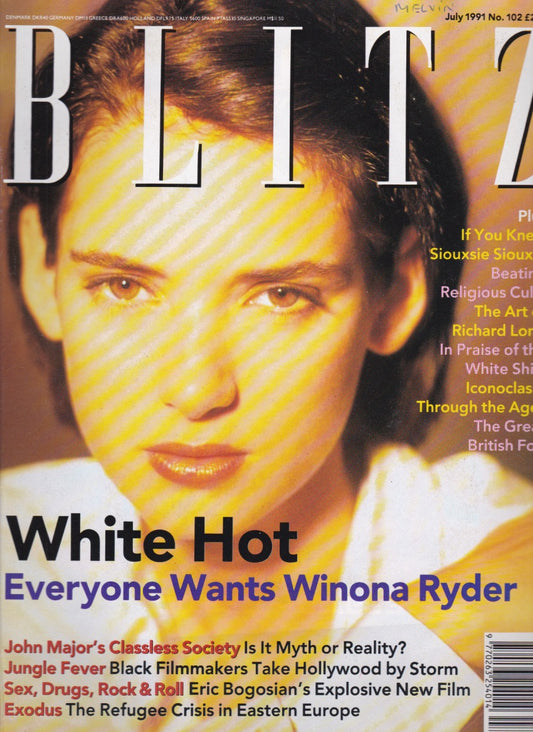 Blitz Magazine 1991 - Winona Ryder