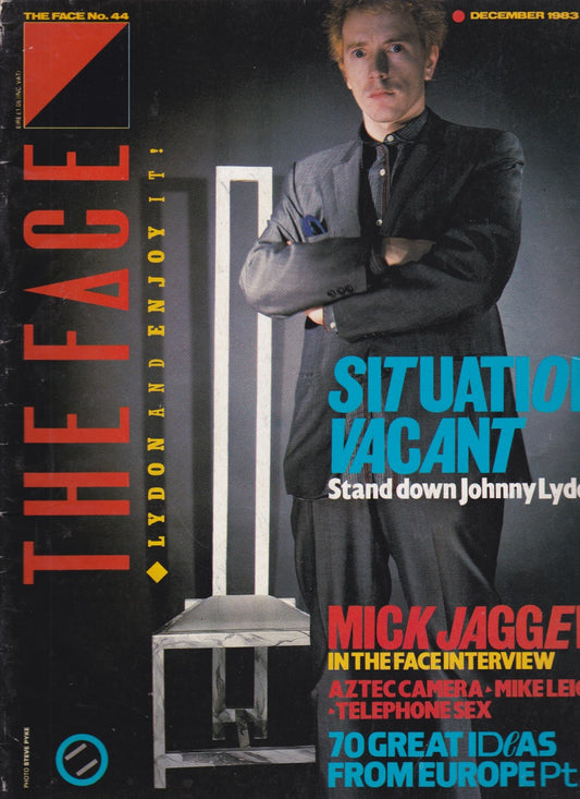 The Face Magazine 1983 - John Lydon