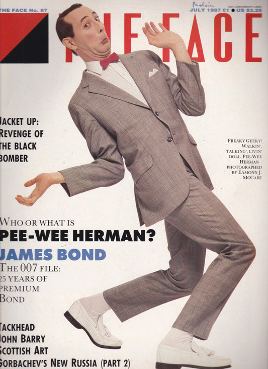 The Face Magazine 1987 - Pee Wee Herman