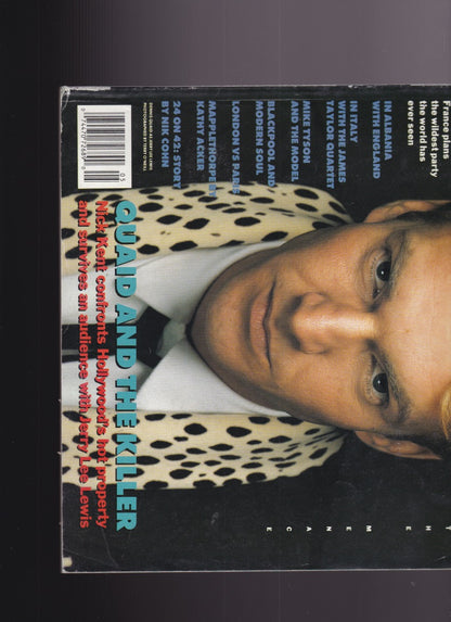 The Face Magazine 1989 - Dennis Quaid