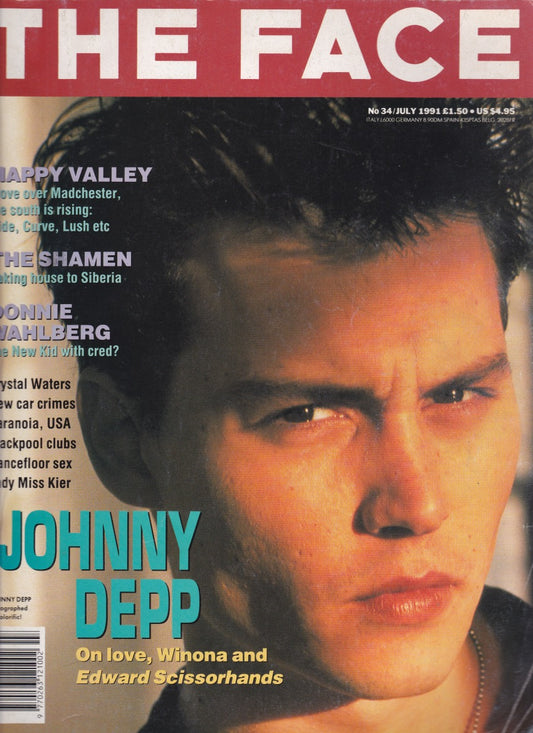The Face Magazine Johnny Depp - 1991