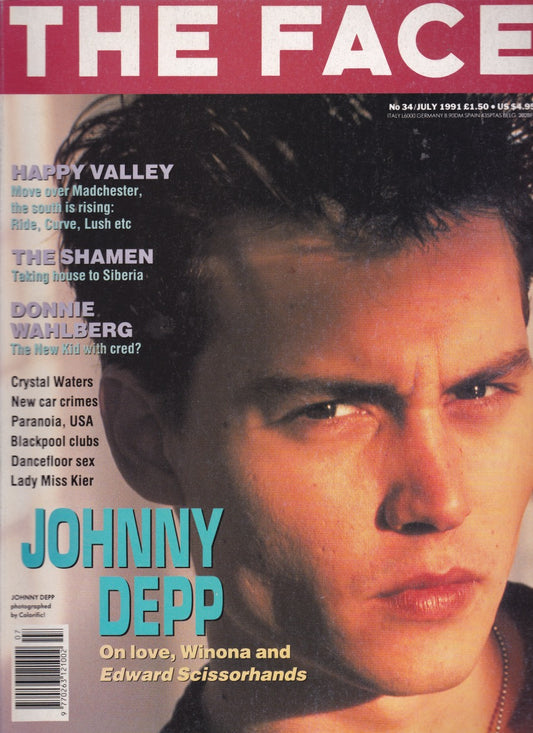 The Face Magazine Johnny Depp - 1991