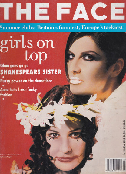 The Face Magazine Shakespears Sister - July 1992