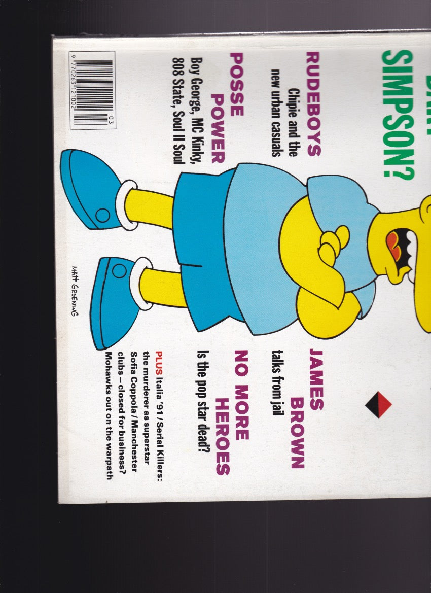The Face Magazine Bart Simpson - 1991