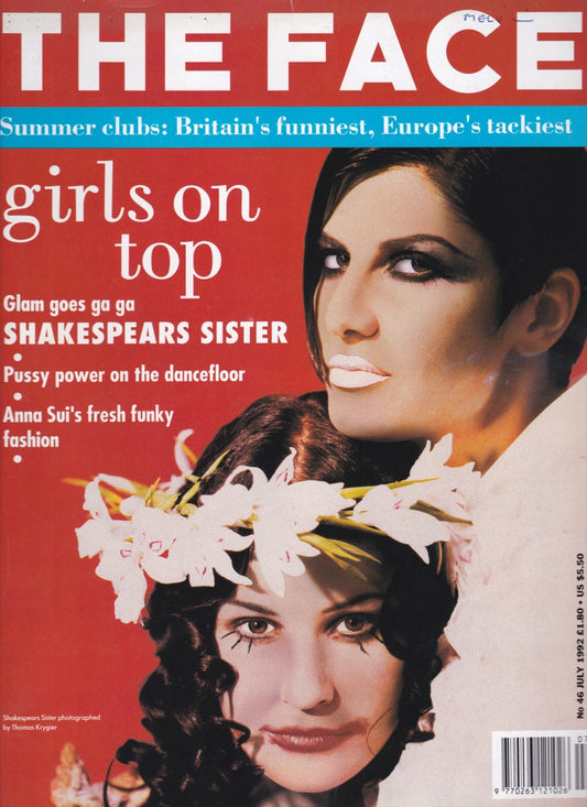 The Face Magazine Shakespears Sister - 1992