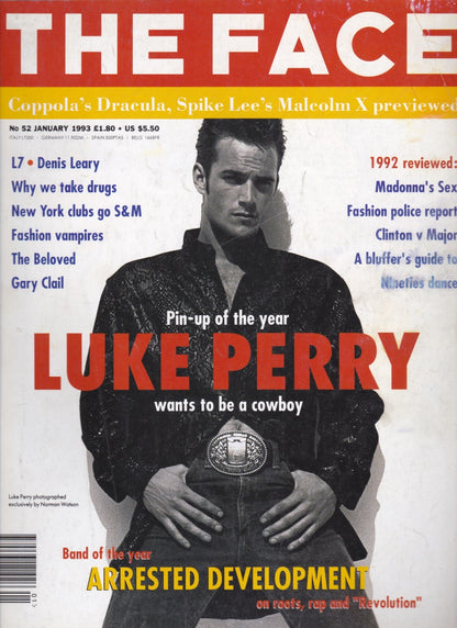 The Face Magazine 1993 - Luke Perry