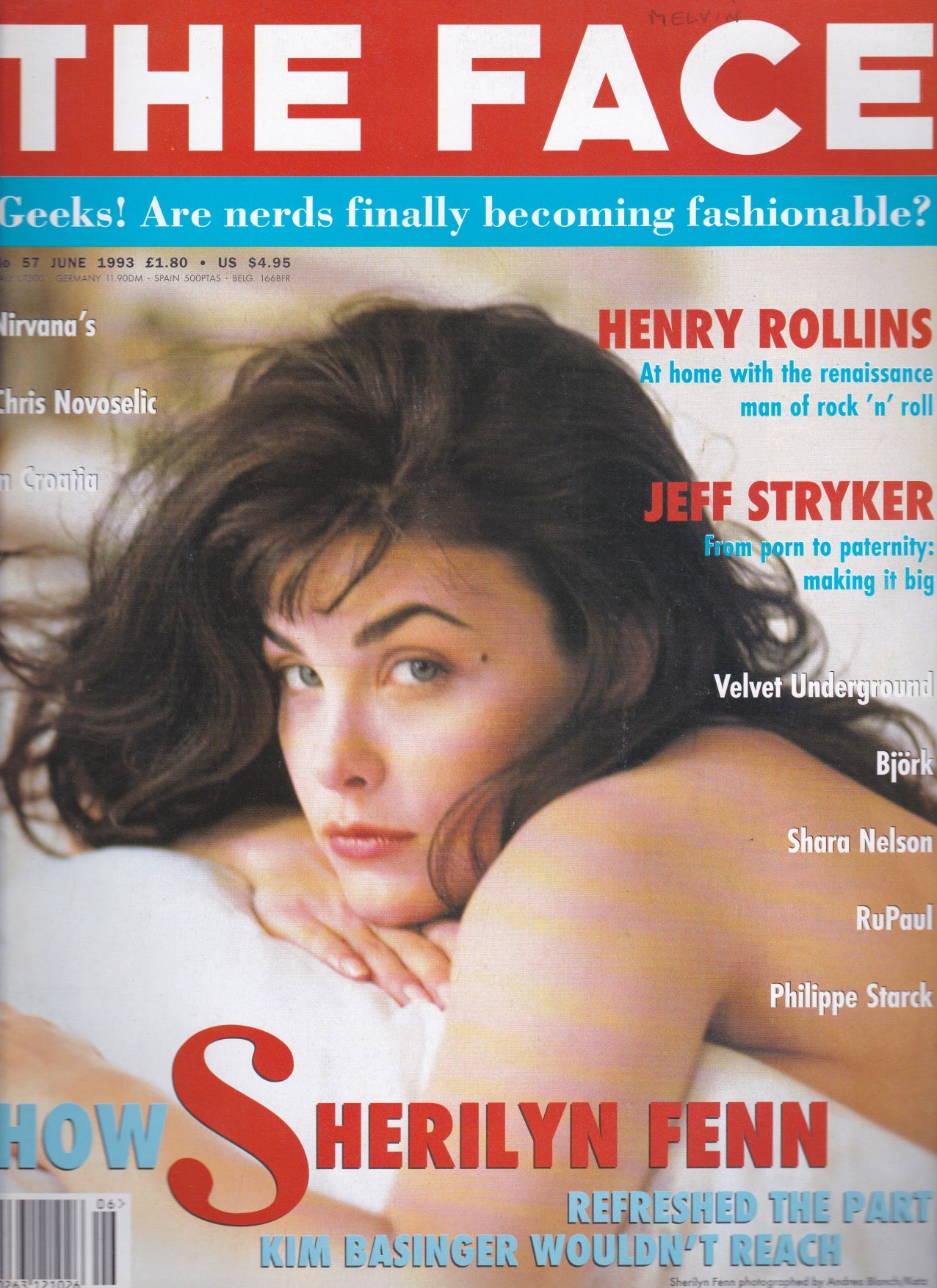 The Face Magazine 1993 - Sherilyn Fenn