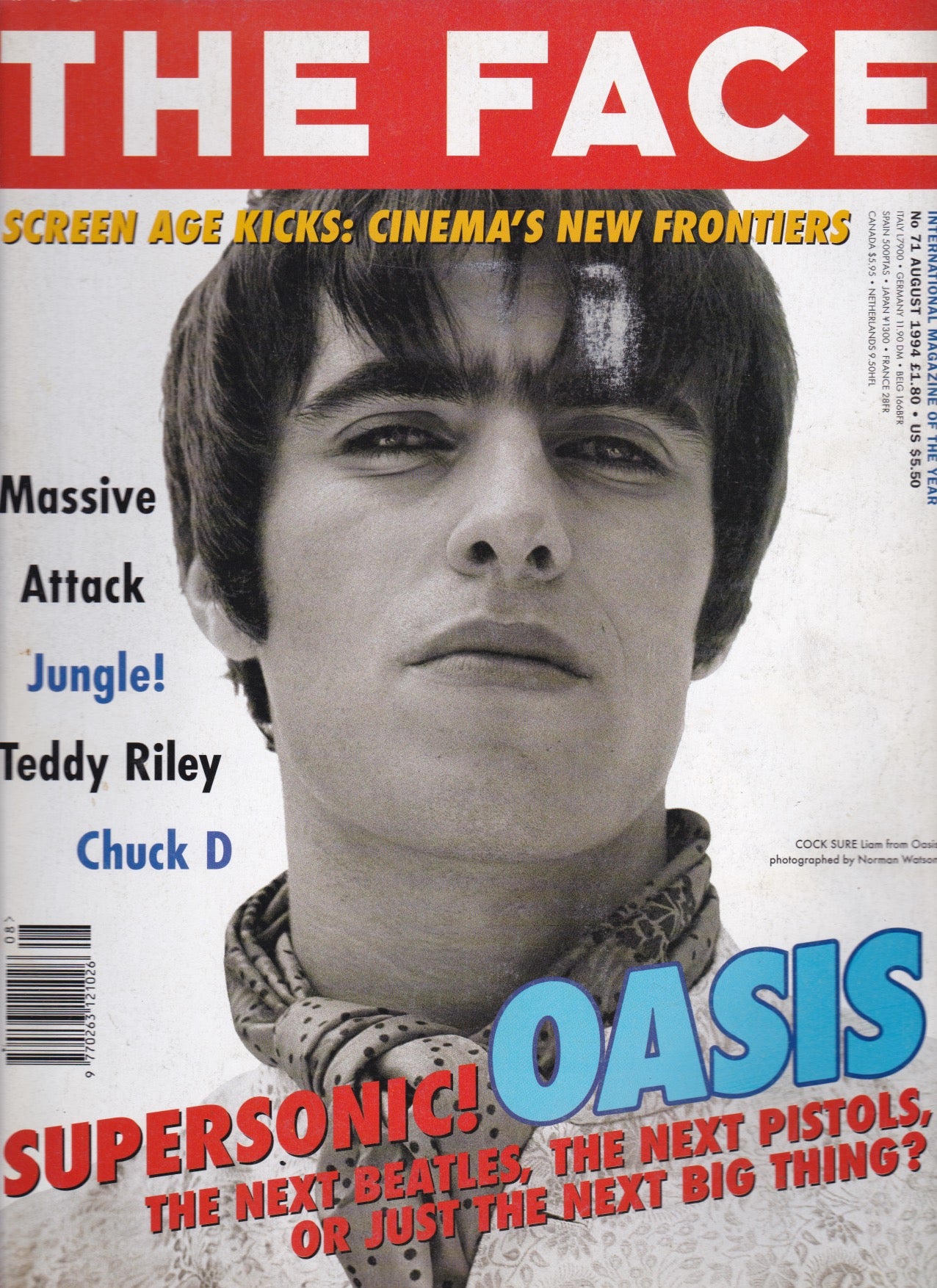 The Face Magazine 1994 - Oasis