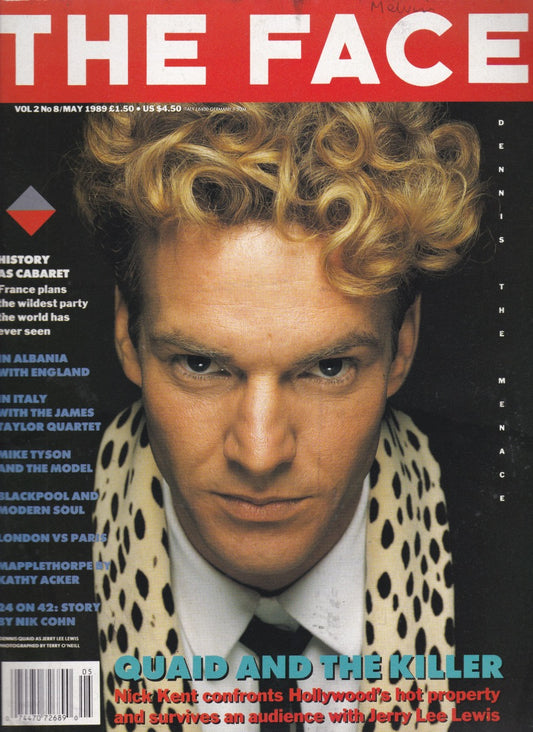 The Face Magazine 1989 - Dennis Quaid