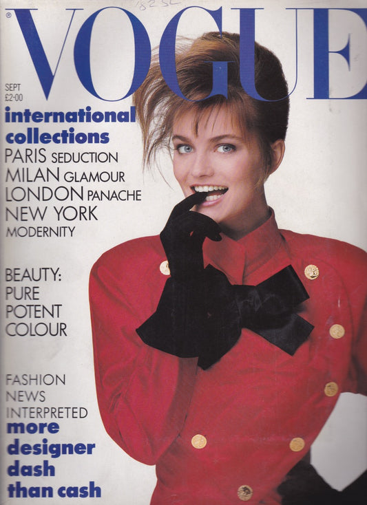 Vogue Magazine September 1987 - Paulina Porizkova