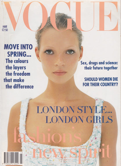Vogue Magazine March 1993 - Kate Moss