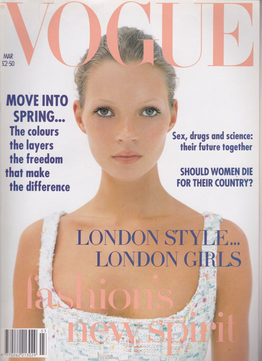 Vogue Magazine March 1993 - Kate Moss