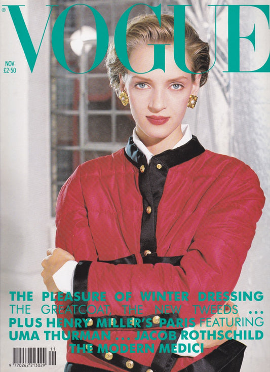 Vogue Magazine November 1990 - Uma Thurman