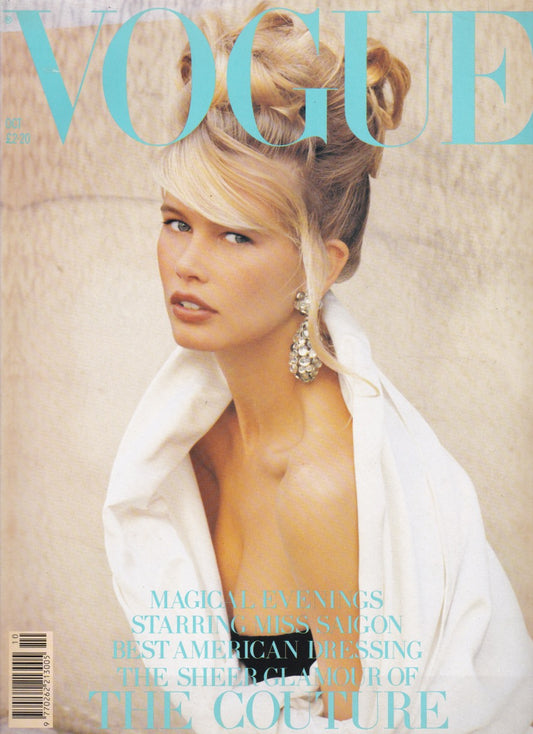 Vogue Magazine October 1989 - Claudia Schiffer