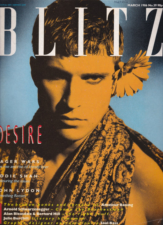 Blitz Magazine 1986 - Arnold Schawzenegger