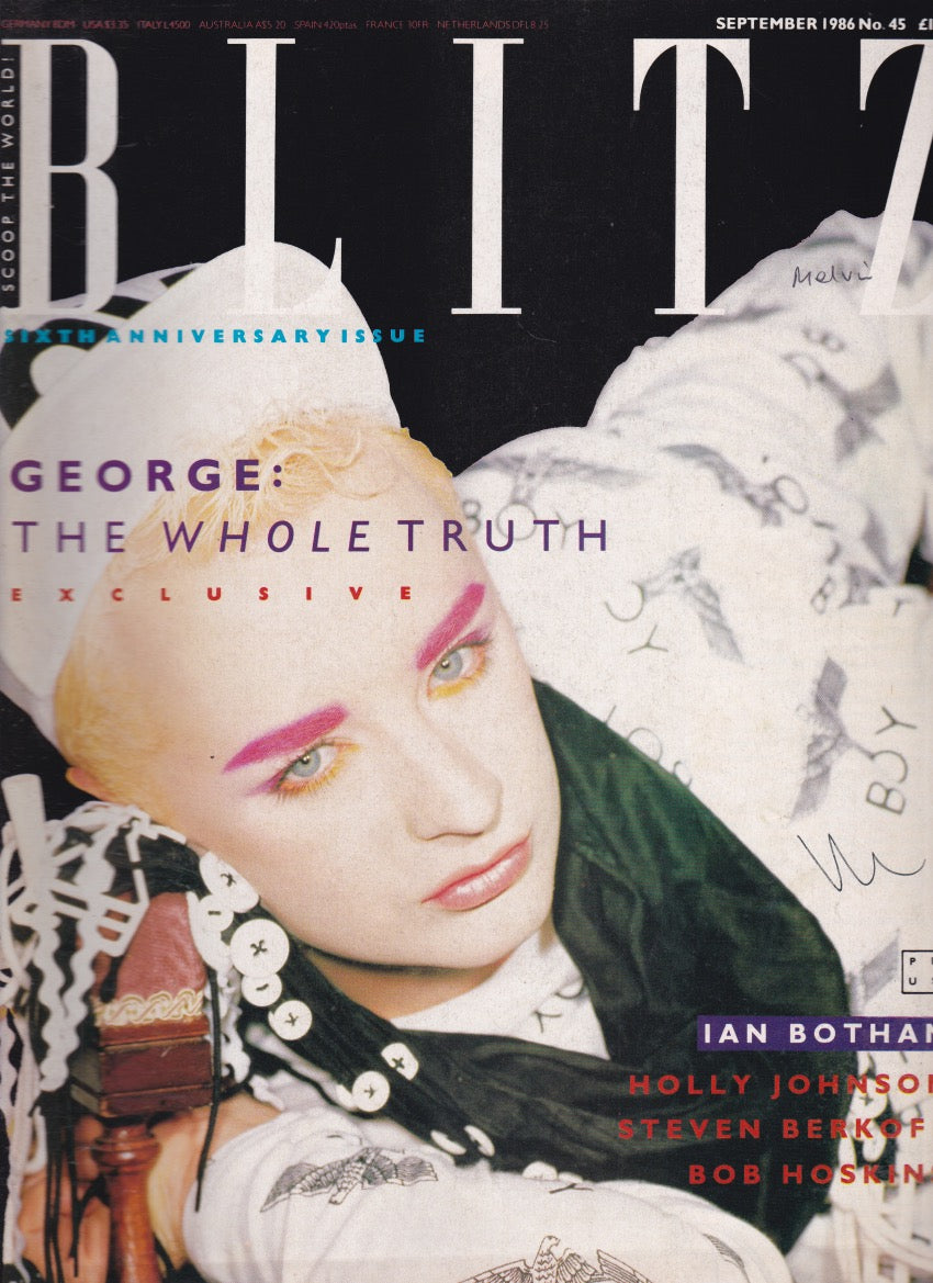 Blitz Magazine 1986 - Boy George